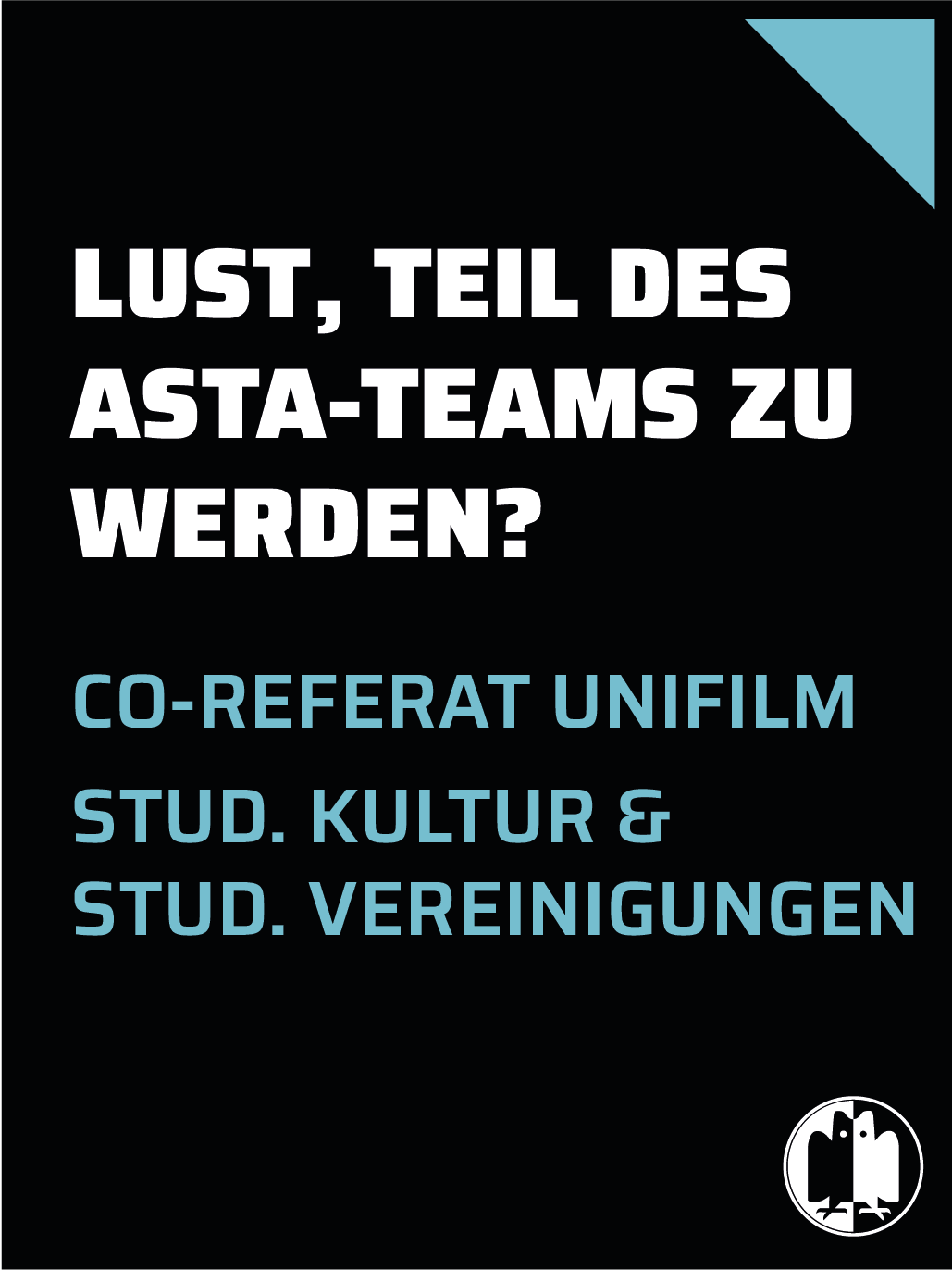 Referent:innen für Unifilm und Studentische Kultur & Studentische Vereinigungen gesucht