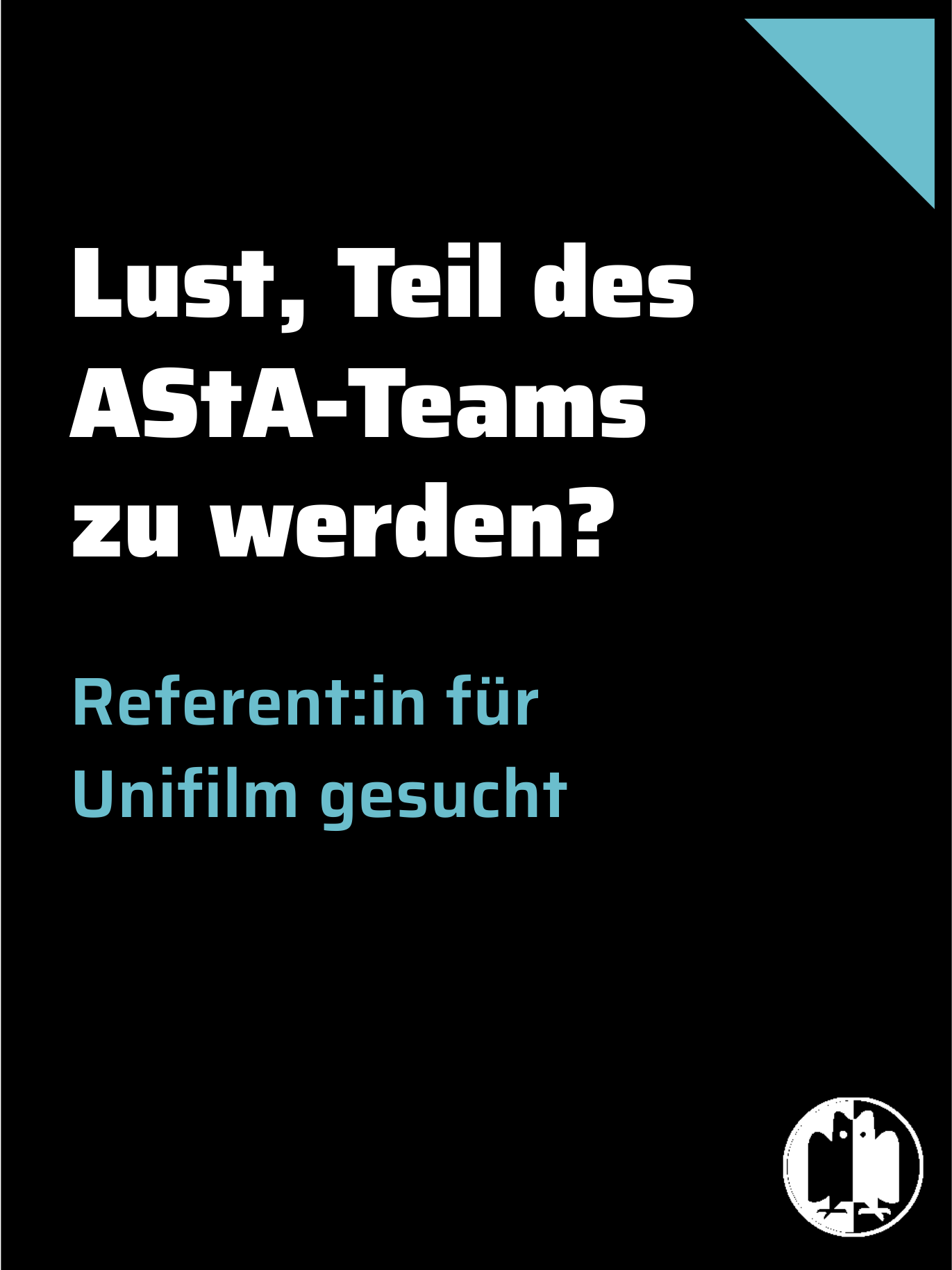 Referent:in für Unifilm gesucht