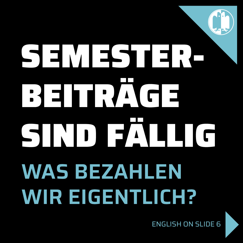 Der Semesterbeitrag ist fällig